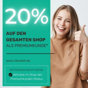 Mach's wie Anna - LR Premiumkunde werden und dauerhaft 20% Rabatt auf deine Bestellungen sparen! 